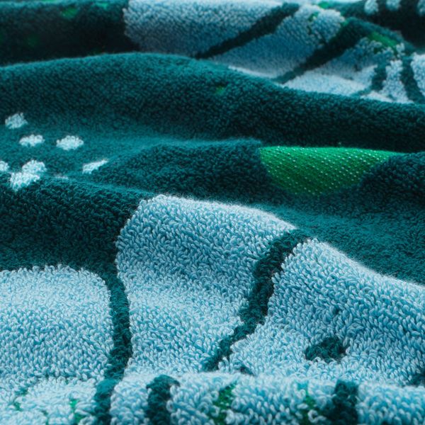 Банное полотенце, синий, разноцветный 70x140 см IKEA САНДВИЛАН 404.304.80 - схема-чертеж с размерами