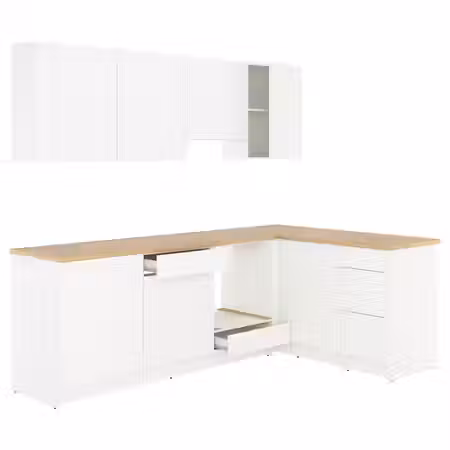KNOXHULT Угловая кухня - белый