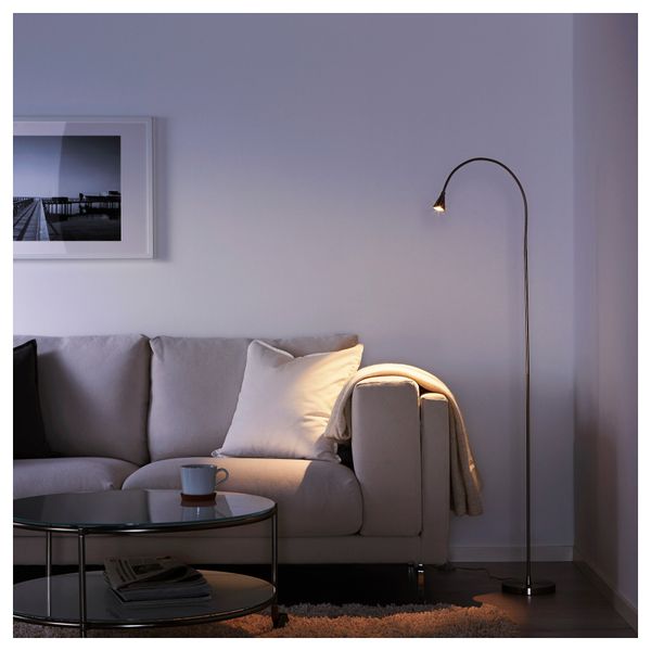 Светильник напольный, светодиодный ТИВЕД, никелированный - фото 3