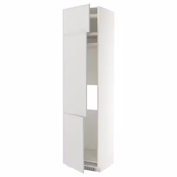 METOD Высокий шкаф д/холод/мороз/3 дверцы - фото 1