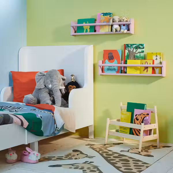 FLISAT Настенный модуль для хранения - бледно-розовый 70x9x16 см - фото 2