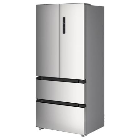 RIBBENÅS Холодильник/морозильник - IKEA 700 отдельно стоящий/нержавеющая сталь 347/169 л
