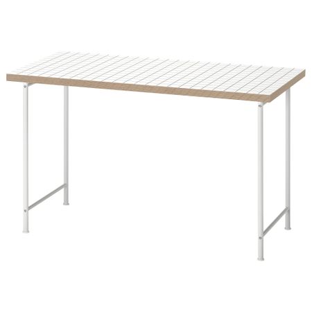 Письменный стол, белый, антрацит, 120x60 см IKEA LAGKAPTEN ЛАГКАПТЕН, SPÄND 895.636.28