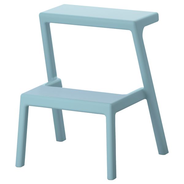 Табурет-лестница МЭСТЕРБИ, голубой - схема-чертеж с размерами