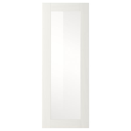 Стеклянная дверь РОСДАЛЬ, белый ясень