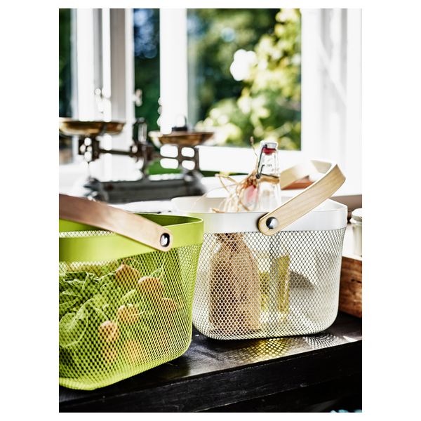 Корзина РИСАТОРП, зеленый (25x26x18 см) - фото 2