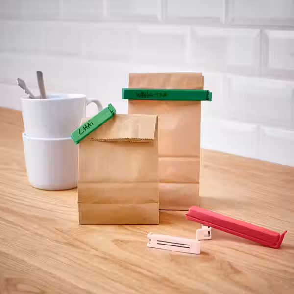 BEVARA Зажимы для пакетов, 26 шт. - разные цвета - фото 4