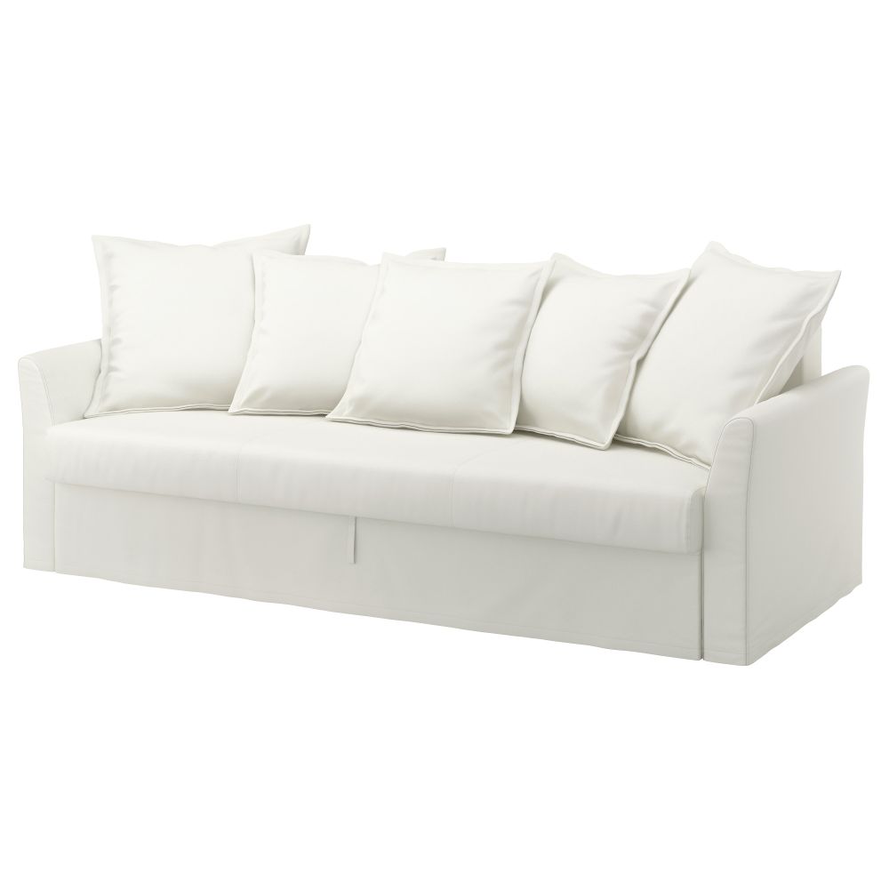 Диван-кровать 3-местный ХОЛЬМСУНД, Ранста белый - фото 1