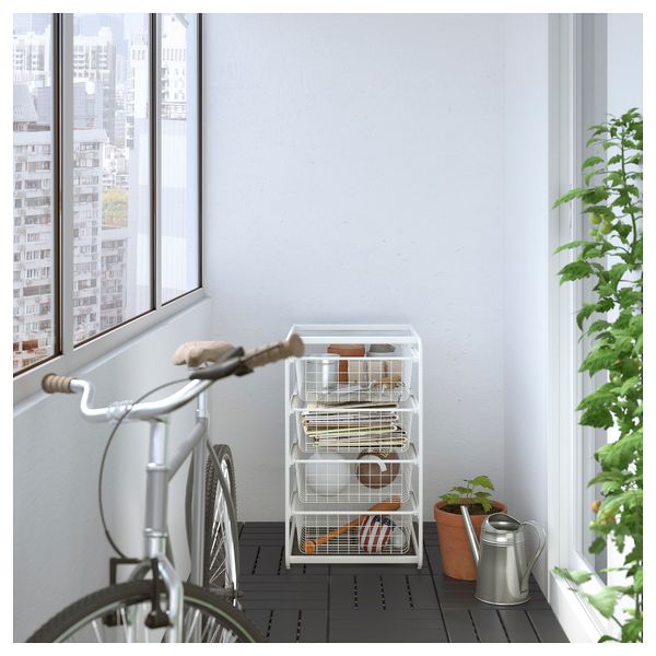 Рама с проволочными корзинами АЛЬГОТ (41x60x70 см) - схема-чертеж с размерами