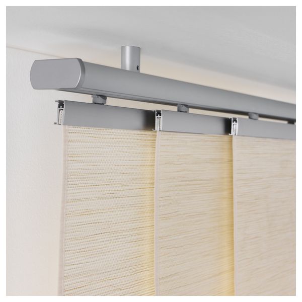 Гардинная шина, тройная КВАРТАЛ, цвет алюминия (140 см) - фото 4