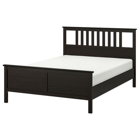 Каркас кровати, черно-коричневый/Лонсет 180x200 см IKEA HEMNES ХЕМНЭС 292.108.23
