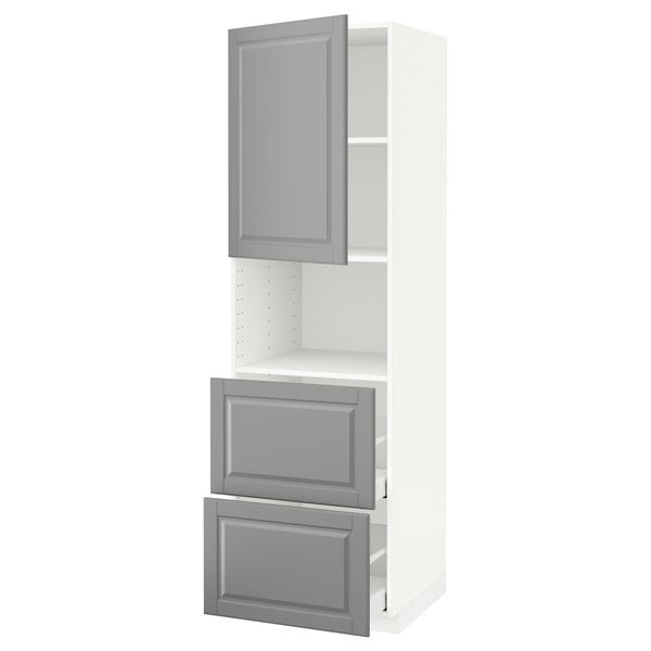 Высокий шкаф для СВЧ, дверца,2ящика IKEA METOD МЕТОД, MAXIMERA МАКСИМЕРА 294.689.69 - фото 2