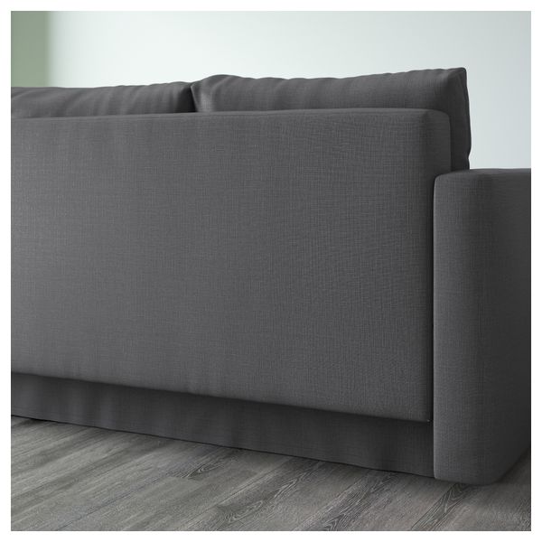 Диван-кровать 3-местный ФРИХЕТЭН, Шифтебу темно-серый - фото 5