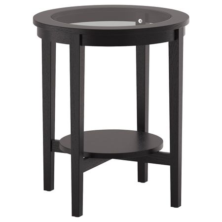 Придиванный столик, черно-коричневый 54 см IKEA MALMSTA МАЛМСТА 103.832.63