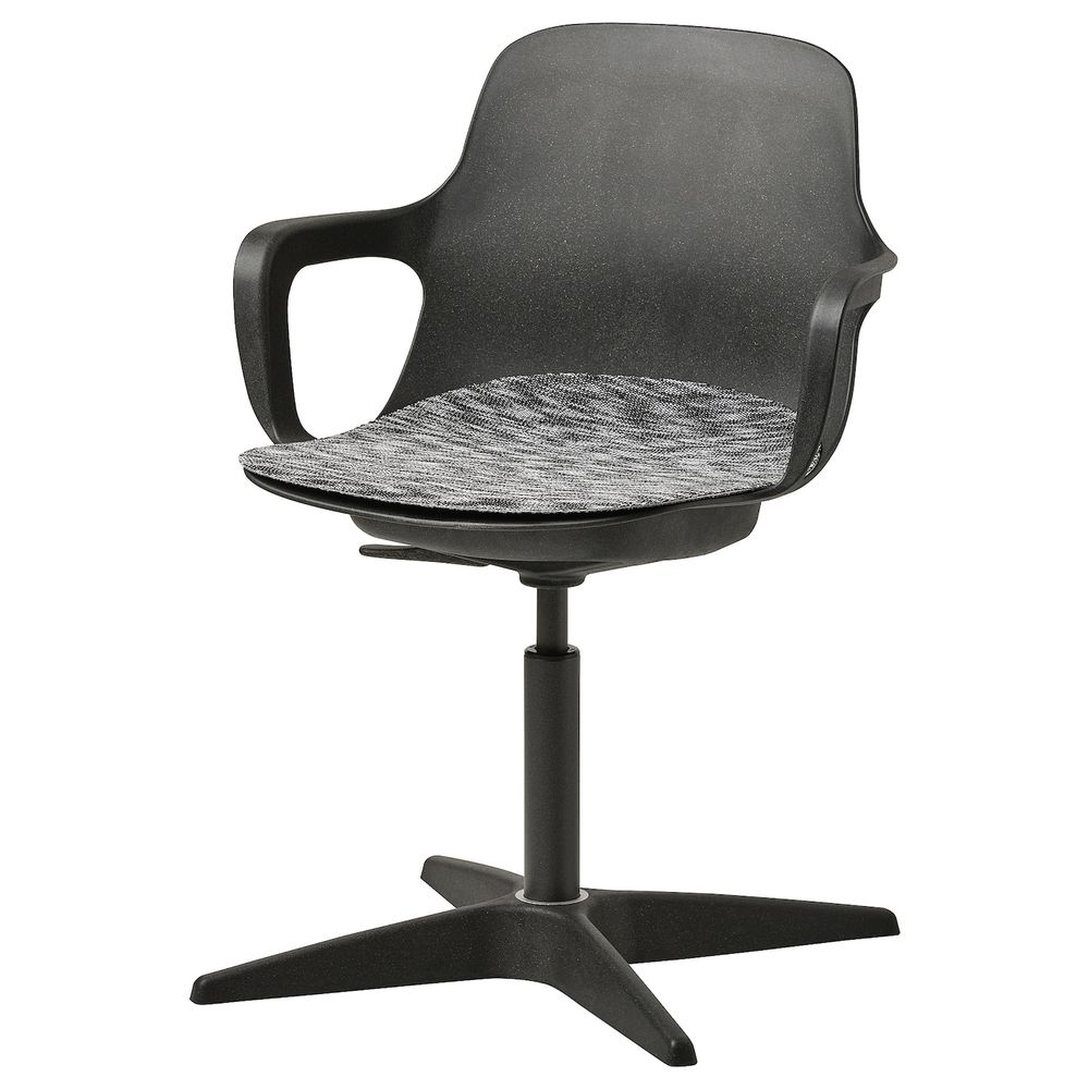 Рабочее кресло c подушкой, антрацит IKEA ODGER ОДГЕР 694.772.12 - фото 1