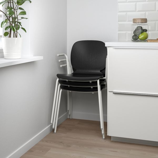 Легкое кресло, черный, Дитмар белый IKEA СВЕН-БЕРТИЛЬ 392.597.48 - фото 3