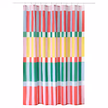 BANJANTRÄD БАНЬЕНТРЭД Штора для ванной - разноцветный 180x200 см