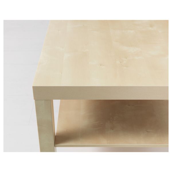 Журнальный стол ЛАКК, под березу (90x55 см) - схема-чертеж с размерами