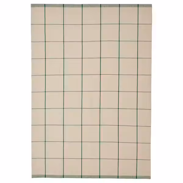 RIDSTIG РИДСТИГ Ковер, безворсовый - белый с оттенком/зеленый 133x195 см - фото 1