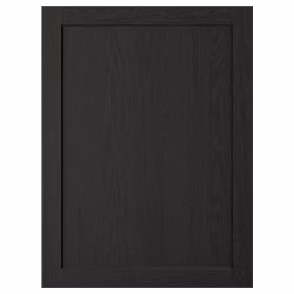 LERHYTTAN Дверь - черная морилка 60x80 см - фото 1