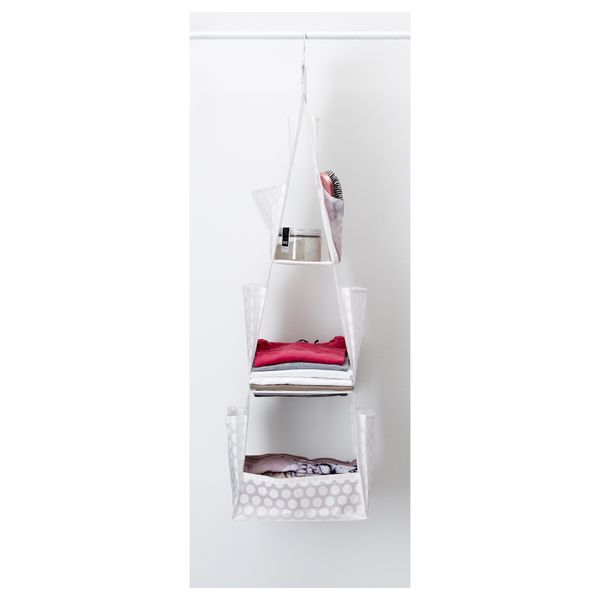 Подвесная секция для хранения, 3 ячейки ПЛУРИГ, белый (30x30x106 см) - фото 3