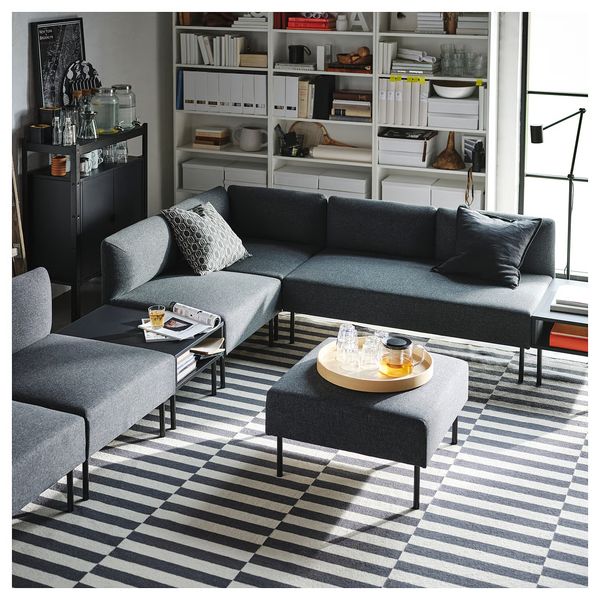 TUNSTA Придиванный столик - антрацит 70x50 см - фото 7