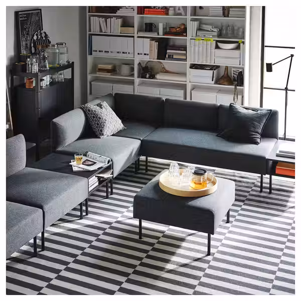 TUNSTA Придиванный столик - антрацит 70x50 см - фото 7