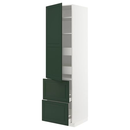Высокий шкаф + полки, 4 ящика, 2 дверцы IKEA МЕТОД / МАКСИМЕРА 493.126.13