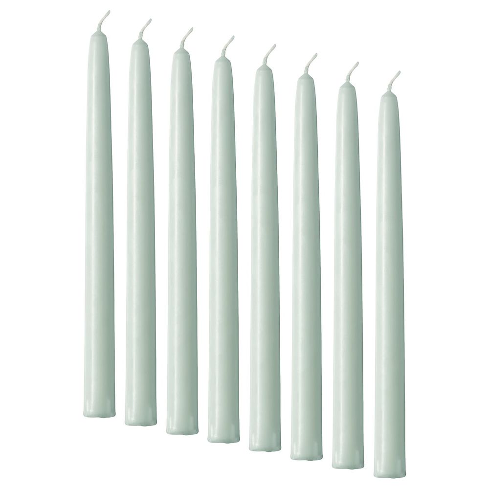 Неароматическая свеча, светло-зеленый, 25 см IKEA КЛОКХЕТ 804.460.21 - фото 1