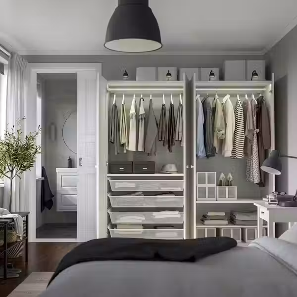 PAX / GULLABERG Гардероб, комбинация - белый/белый 200x60x201 см - фото 3