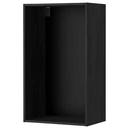 Каркас навесного шкафа, под дерево черный 60x37x100 см IKEA МЕТОД 303.680.25