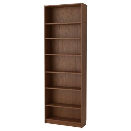 Стеллаж, 80x28x237 см, коричневый ясеневый шпон IKEA BILLY БИЛЛИ 892.177.51