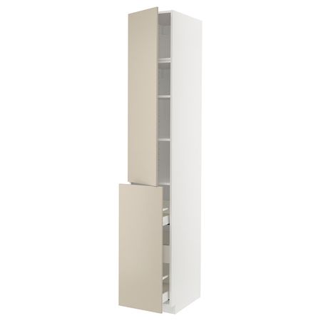 METOD / MAXIMERA Высокий шкаф/выдв секц/3ящ/1дв/2плк