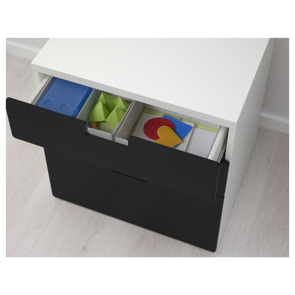 Комод с 3 ящиками СТУВА, черный (60x64 см) - фото 3