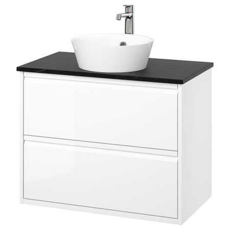 Шкаф с ящиками, раковина, смеситель IKEA KATTEVIK КАТТЕВИК, ÄNGSJÖN 695.214.13