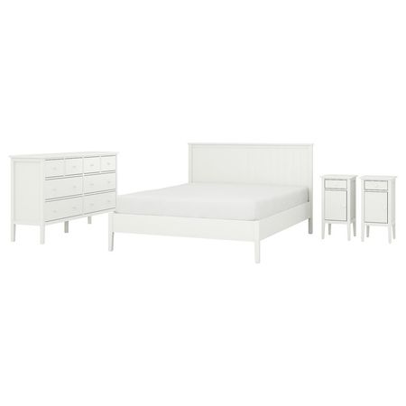 GULLABERG Комплект мебели д/спальни, 4 предм. - белый 160x200 см
