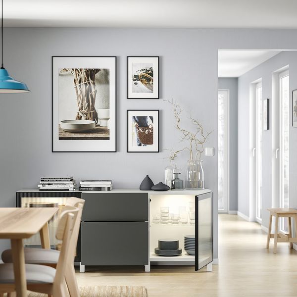 BESTÅ Комбинация для хранения с ящиками - схема-чертеж с размерами