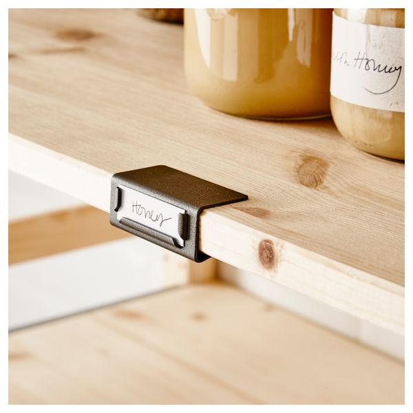 1 секция, полки/ящики ИВАР, сосна, серый (89x50x179 см) - схема-чертеж с размерами