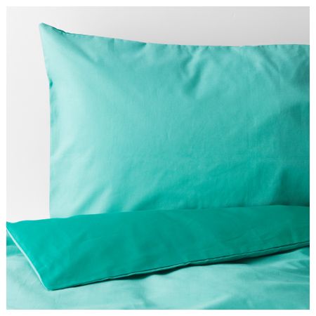 Пододеяльник и 1 наволочка СОММАР 2017, бирюзовый, темная бирюза (150x200/50x70 см)