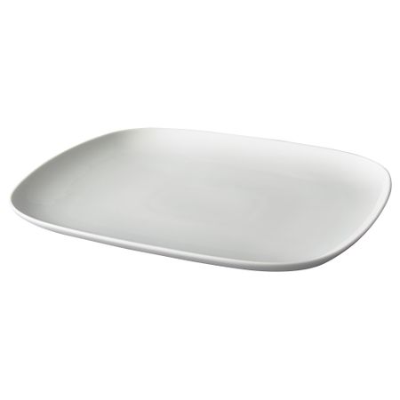 Тарелка ВЭРДЕРА, белый (31x26 см)