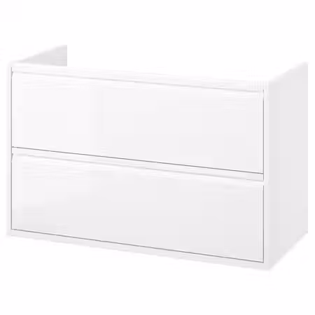 ÄNGSJÖN ЭНГШЁН Шкаф для раковины с ящиками - глянцевый белый 100x48x63 см