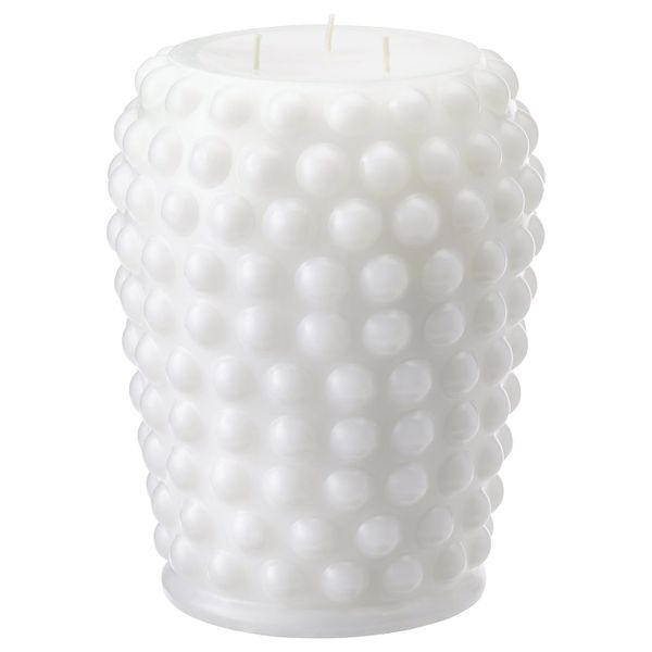 Неароматическая свеча формовая, 3 фитиля, белый 19 см IKEA FRAMBRINGA ФРАМБРИНГА 304.881.79 - фото 1