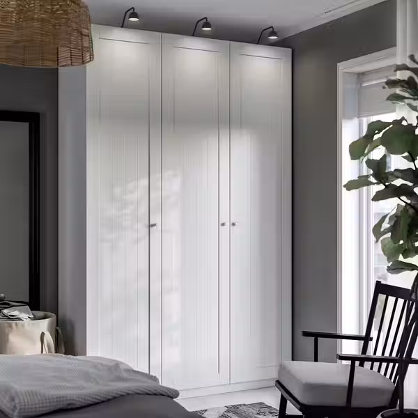 PAX / GULLABERG Гардероб, комбинация - белый/белый 150x60x236 см - фото 2