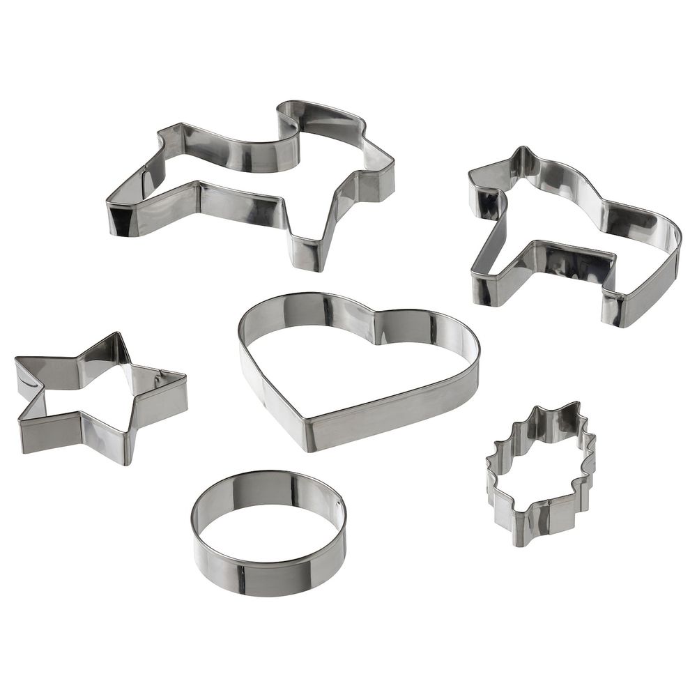 Формочки для печенья, 6шт, разные формы нержавеющая сталь IKEA VINTER 2021 ВИНТЕР 2021 205.185.58 - фото 1