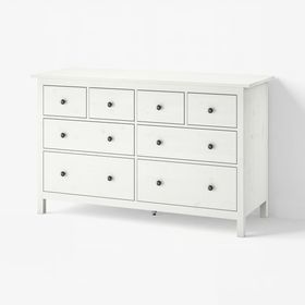 HEMNES Комод с 8 ящиками - белая морилка 160x96 см