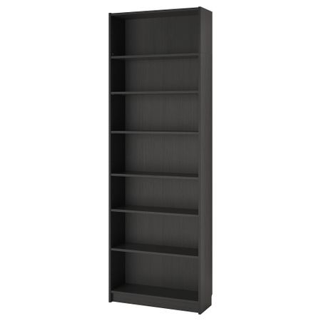 Стеллаж, 80x28x237 см, черно-коричневый IKEA BILLY БИЛЛИ 392.177.44