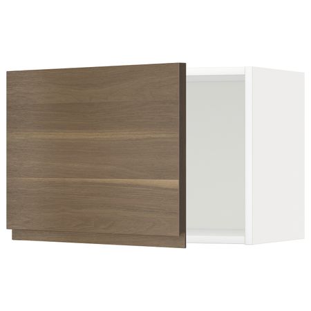Шкаф навесной, белый/Воксторп грецкий орех 60x40 см IKEA METOD МЕТОД 592.247.91