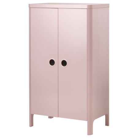 Шкаф платяной БУСУНГЕ, светло-розовый (80x139 см)