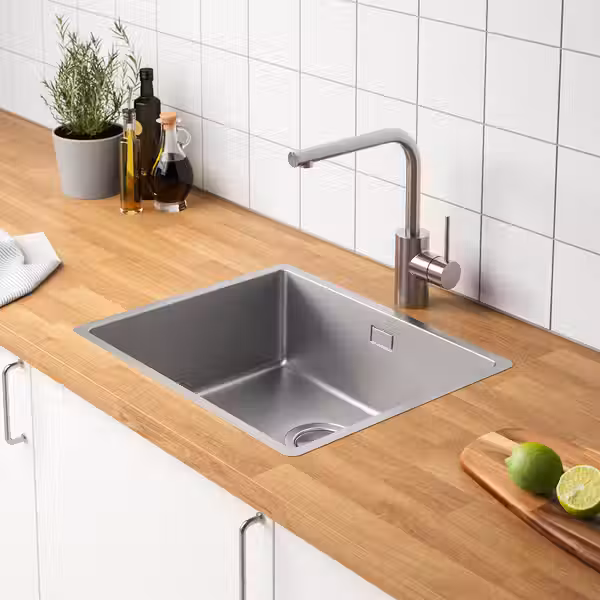 VRESJÖN ВРЕШЁН Одинарная врезная мойка - нержавеющ сталь 54x44 см - фото 2