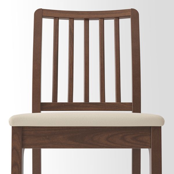 Стул барный, 62 см, коричневый, Hakebo бежевый IKEA EKEDALEN ЛЕН ЭКЕДАЛЕН 994.294.70 - фото 3